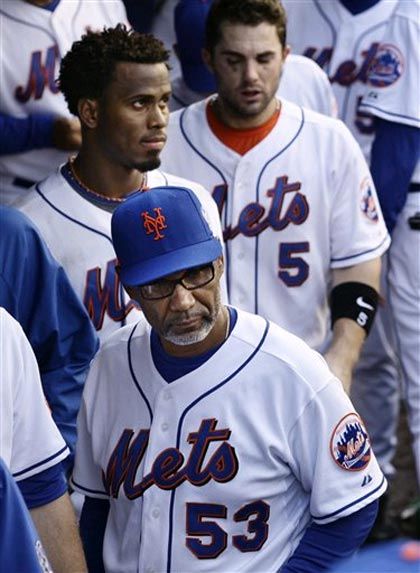 Manager Jerry Manuel after the loss.